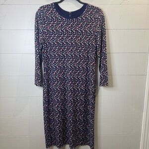 Lauren Ralph Lauren Geometric Print Stretch Jersey Dress Size Medium
